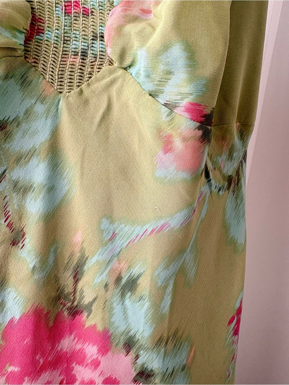 Vintage Betsy Johnson Bias Cut Hankerchief Midi Dress - Picture 6 of 10